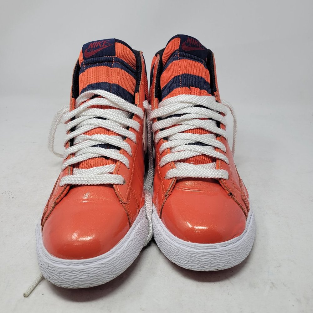 Nike Blazer SP LE Mid High Team Orange Obsidian Navy BLue 379416-811 Aub… - Picture 4 of 16
